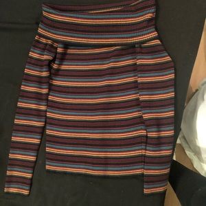 Long sleeve off the shoulder top